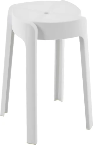 Vista 8 de Taburetes apilables de plástico de 18 pulgadas, 5 unidades, sillas apilables portátiles, taburetes de bar sin respaldo para niños, taburete