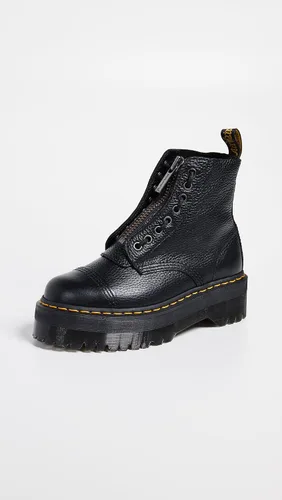 Vista 2 de Dr. Martens Botas de plataforma de piel Sinclair de 8 ojales para mujer