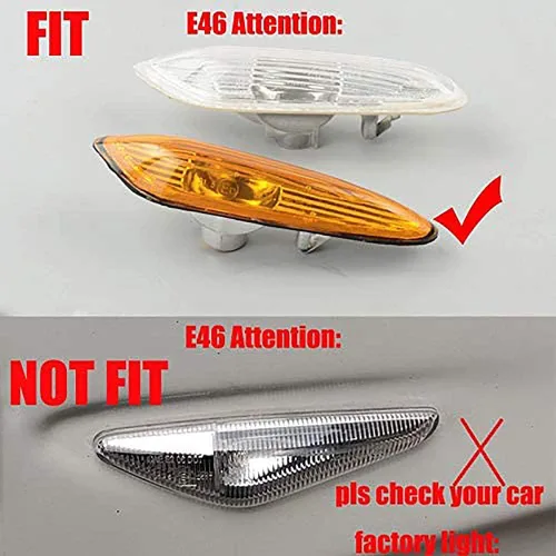 Vista 7 de Xinctai 2 unids lente humo ámbar LED marcador lateral luz intermitente lámpara para BMW E60 E61 E90 E91 E92 E93 E81 E82 E88 E46 E83 E84 1/3/5/X3/X1