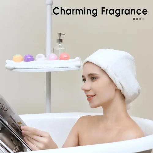 Vista 4 de iHave Bombas de baño para niños y mujeres, juego de 12 bombas de baño naturales hechas a mano, bombas de baño de burbujas, perfectos regalos