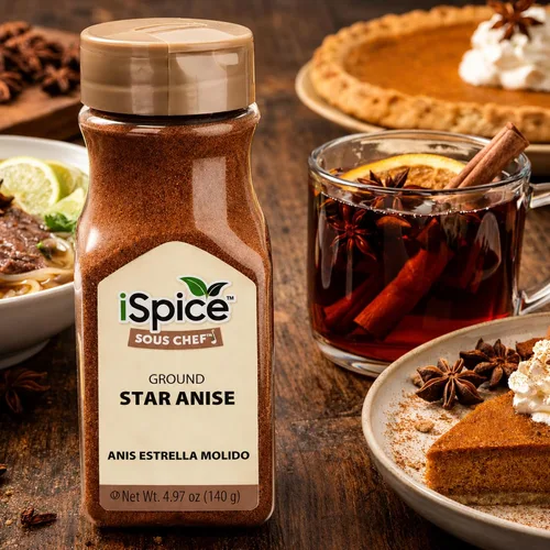 Vista 4 de iSpice - Especias en polvo de anís estrellado molido - 4.97 oz