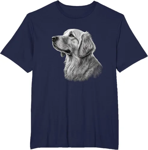 Vista 13 de Camiseta divertida Golden Retriever, Negro