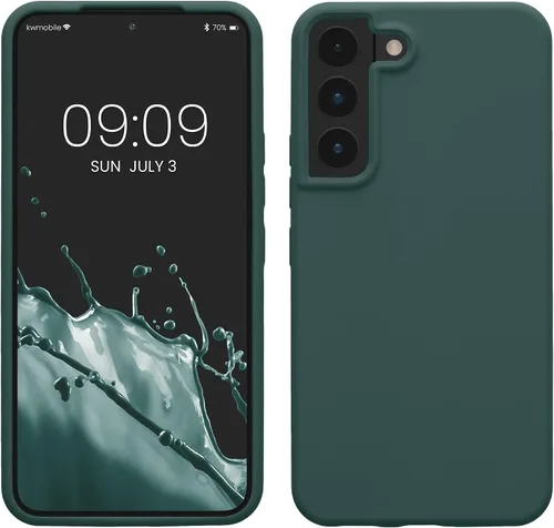Vista 293 de kwmobile Funda compatible con Samsung Galaxy S9 - Funda de silicona TPU con acabado suave - Blue Reef