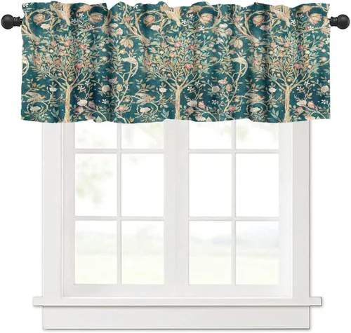 Vista 26 de William Morris - Cenefa de cocina, diseño retro de ladrones de fresas, estampado floral, para cocina, sala de estar, baño, cafetería, decoración