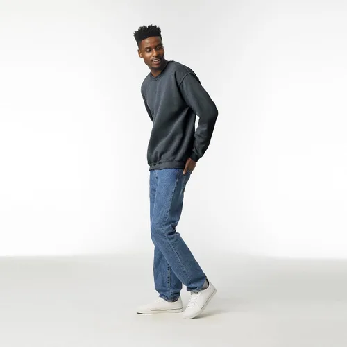 Vista 3 de Gildan Sudadera con Cuello Redondo de Forro Polar Unisex para Adultos, Estilo G18000, Paquete Múltiple
