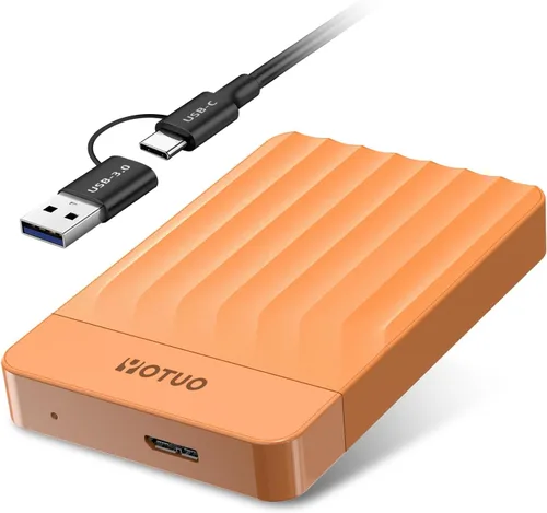 Vista 9 de YOTUO - Disco duro externo portátil de expansión de almacenamiento HDD móvil USB 3.0 USB-C para PC, Mac, ordenador de escritorio, portátil, PS4