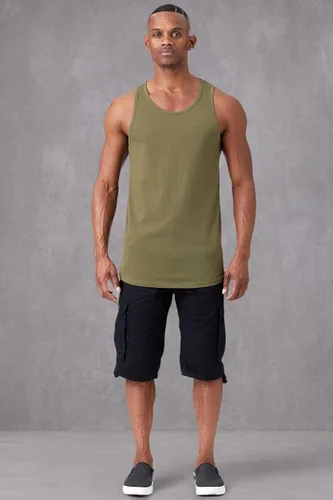 Vista 25 de Remera informal de jersey, sin mangas, lisa, básica (talles hasta 3XL, varios colores), para hombre.
