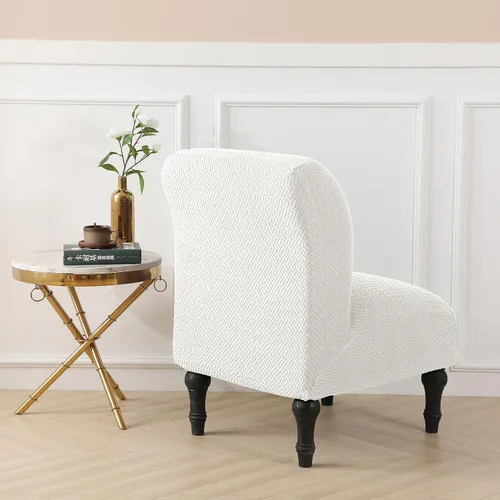 Vista 8 de JIAN YA NA Funda para Silla Decorativa Sin Brazos, Funda Elástica para Silla Sin Brazos Spandex Fundas de Silla Sin Brazos Funda de Silla Deslizante