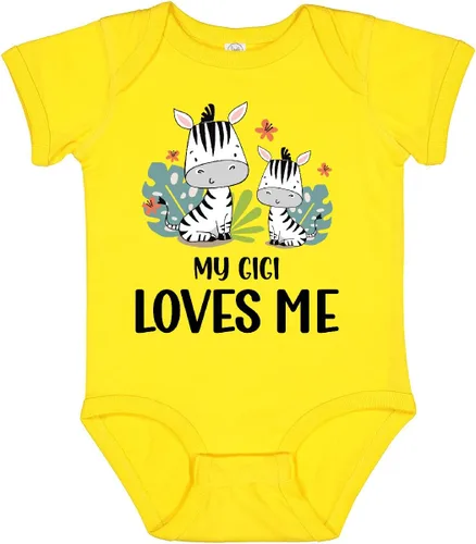 Vista 7 de inktastic Body para bebé Zebra My Gigi Loves Me