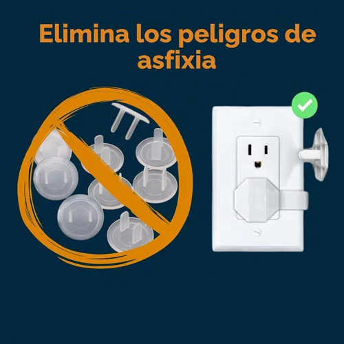 Vista 4 de Fundas para enchufes a prueba de bebés (paquete de 6) – Fundas de enchufe a prueba de niños siempre conectadas para enchufes eléctricos – Cubiertas