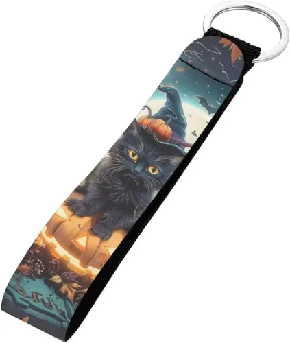 Vista 18 de INSTANTARTS Llavero automático Lanyard Hand Wrist Lanyard Correa de muñeca con anillo de metal
