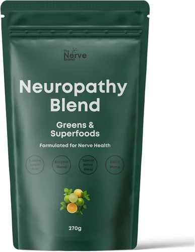 Vista 4 de Mezcla de superalimentos para neuropatía en polvo de verduras de The Nerve Brand para neuropatía periférica con 600 mg de ácido R alfa lipoico