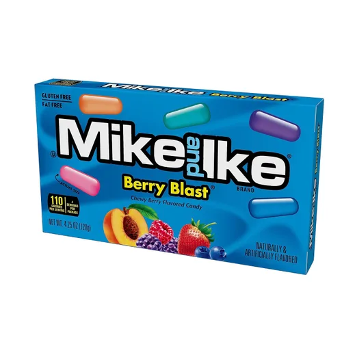 Vista 4 de Mike and Ike Candy, Berry Blast, caja de teatro de 4.25 onzas, paquete de 12