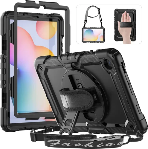Vista 20 de HXCASEAC Funda para Samsung Galaxy Tab A9 de 8,7 pulgadas, protectora con protector de pantalla/correa de mano/soporte para bolígrafo, resistente a