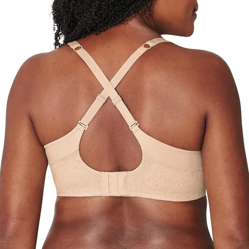 Vista 4 de Playtex Sujetador inalámbrico Secrets ComfortFlex sin varillas con cobertura completa, brasier convertible inalámbrico