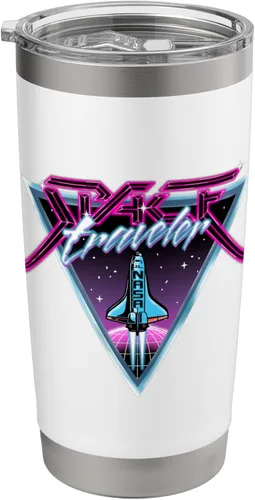 Vista 8 de NASA Iconic Space Traveler Retro 80's Vibes Big Chest Poster Stainless Steel Insulated Tumbler