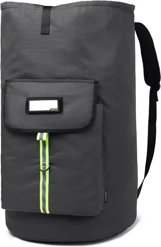 Vista 7 de mochila de lavandería, bolsas de lavandería extra grandes y resistentes, mochila de lavandería para estudiantes universitarios, cierre de cordón
