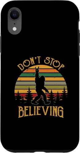 Vista 25 de Don't Stop Believing Bigfoot Rock And Roll Sasquatch Case for iPhone 16