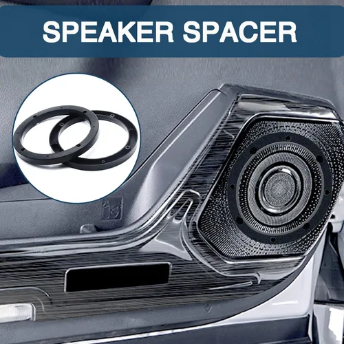 Vista 2 de 2 espaciadores de altavoces ABS de ajuste universal de 6.5 pulgadas para automóvil automóvil, profundidad de 0.551 in