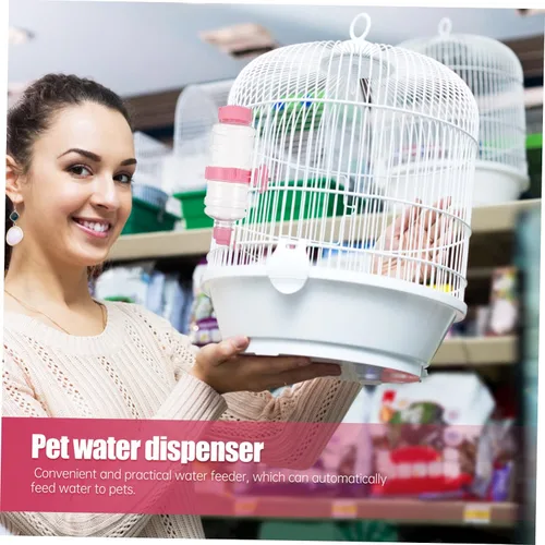 Vista 2 de 1 caja de conejo, conejo, conejo, erizo, hurón, cuenco, tazón, tazón, recipiente para perros, botella rosa de agua para conejos, jaulas pequeñas