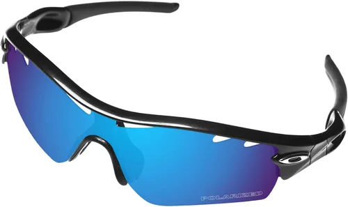 Vista 2 de BroLizard - Lente polarizada de repuesto para gafas de sol Oakley Radar Path ventiladas, azul