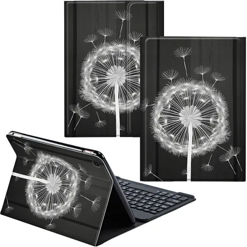 Vista 61 de Funda para Samsung Galaxy Tab S6 Lite 2022/2020 Teclado inalámbrico desmontable y cubierta de cuero PU Funda protectora para tableta para Samsung
