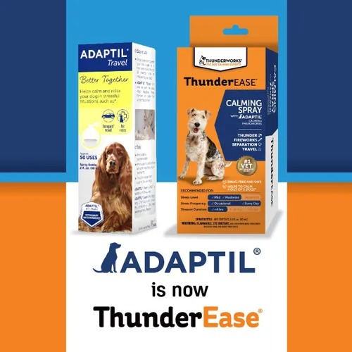 Vista 4 de ThunderEase Spray de feromonas calmantes para perros Desarrollado por ADAPTIL Reduce la ansiedad durante los viajes, visitas al veterinario