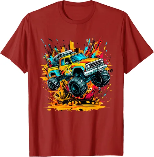 Vista 72 de Monster Trucks Are My Jam - Camiseta Monster Truck, Negro
