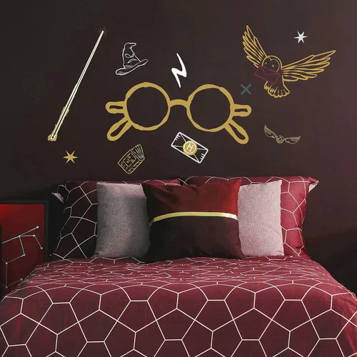 Vista 3 de RoomMates Harry Potter Glasses - Vinilo adhesivo gigante para pared, vinilo