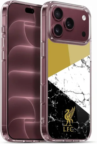 Vista 25 de Oficial LIVERPOOL Football Club 2017/18 Mármol Soft Gel Case para iPhone de Apple 7 Plus/8 PLUS Escudo negro.