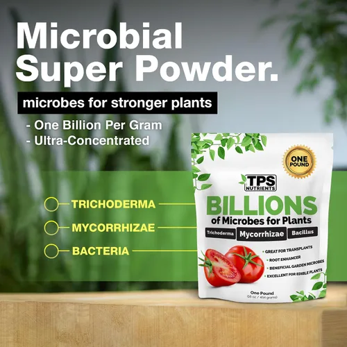 Vista 2 de TPS Nutrients Billions - Inoculante de raíces de hongos micorrícicos para plantas, soluble en agua con micorrizas, bacterias y tricoderma, 8 onzas