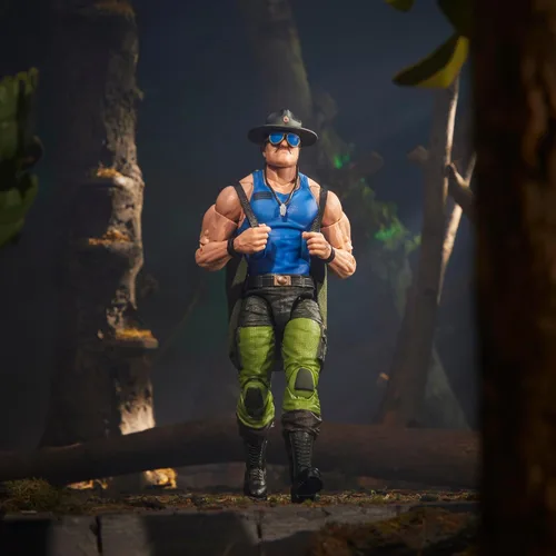Vista 10 de G.I. Joe Serie clasificada #129, Mad Marauders SGT Slaughter, figura de acción coleccionable de 6 pulgadas con 18 accesorios