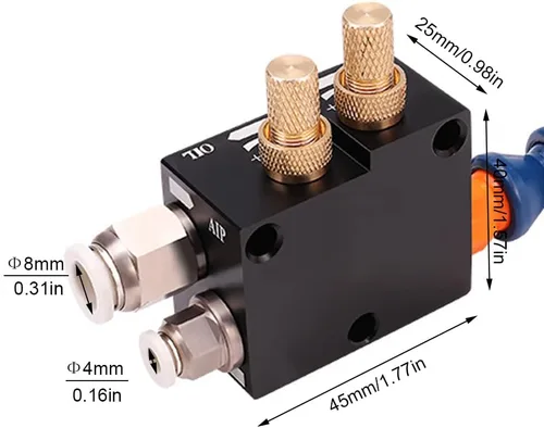Vista 3 de CLAHJQX Sistema de pulverización de lubricación de refrigerante de niebla para enfriamiento de máquina/corte de metales con enfriamiento de máquina