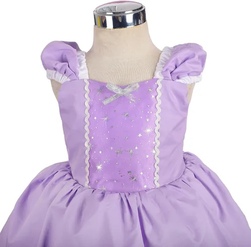 Vista 9 de Lito Angels Disfraz de princesa de verano para niñas pequeñas con accesorios