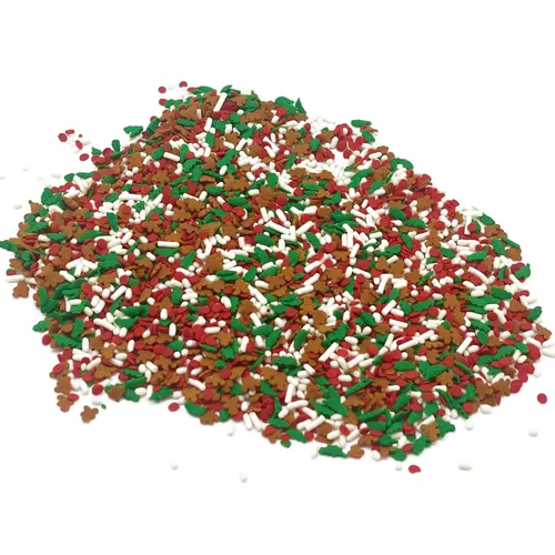 Vista 12 de Mezclas de chispas de Navidad elegantes - Chispas festivas para decorar galletas, decorar pasteles, hornear o chocolate caliente - Chispas
