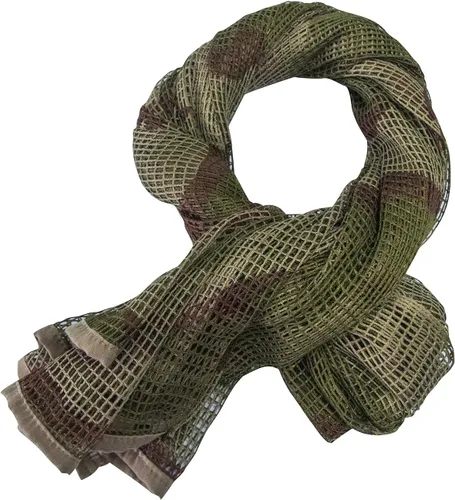 Vista 15 de GRVCN Velo de Francotirador Bufanda Táctica Red de Malla de Camuflaje Corporal Militar, Bufanda de Patrón de Camuflaje de Doble Cara ACU