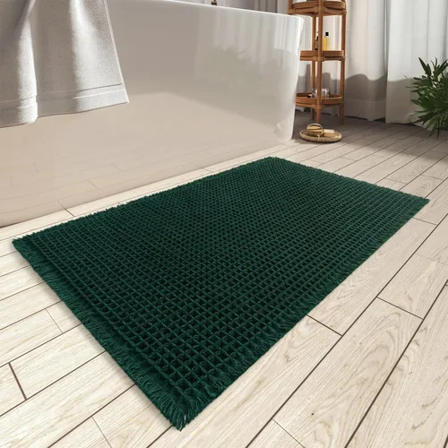 Vista 20 de AMOAMI Tapete de baño mejorado con diseño de gofre, súper absorbente, antideslizante, para suelo de baño, lavable a máquina, con borlas, tapetes