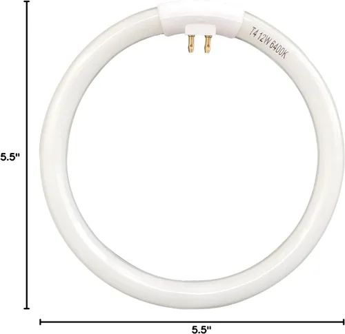 Vista 6 de Bombilla de repuesto T4 de 12W para espejo de maquillaje Conair, lámpara fluorescente circular de 5.5