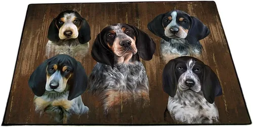 Vista 11 de Doggie of the Day Bluetick Coonhound - Tapete para perros - Día de la Independencia del 4 de julio - El mejor tapete para perro - Decoración