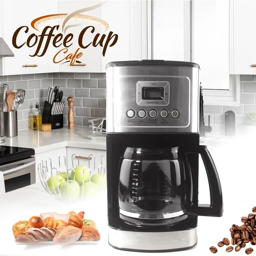 Vista 6 de Jarra de café de repuesto de vidrio para 14 tazas compatible con los modelos de cafetera Cuisinart DCC-2200, DCC-2600, DCC-2800, DCC-3200
