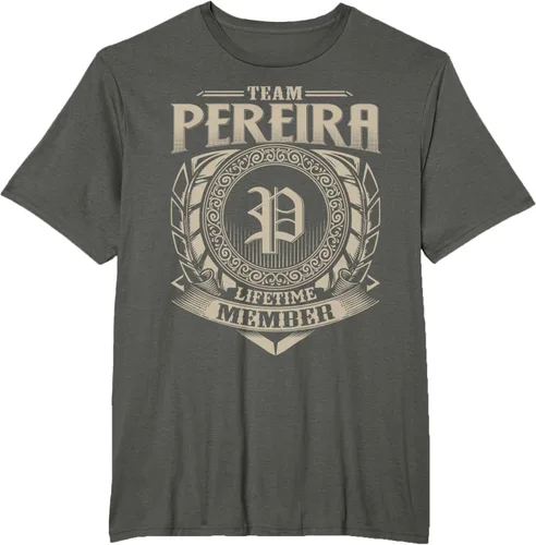 Vista 4 de Team PEREIRA Lifetime Member Apellido PEREIRA Family Vintage Camiseta, Negro