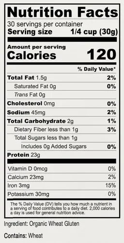Vista 3 de Anthony's - Gluten de trigo vital orgánico, 2 libras, alto en proteínas, vegano, sin OGM, apto para dieta Keto, bajo en carbohidratos