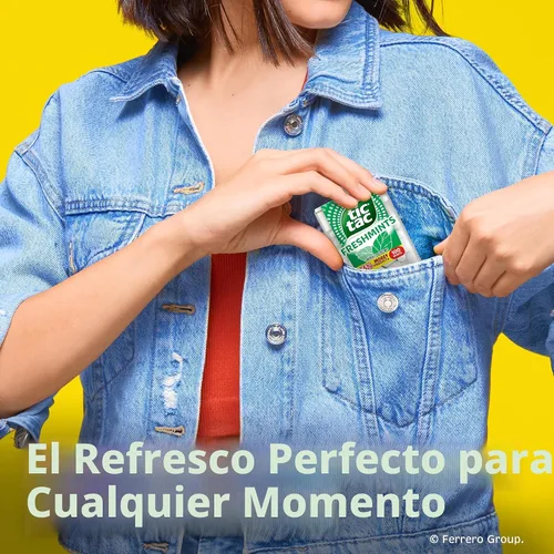 Vista 4 de Tic Tac Freshmints, mentas de aliento para llevar, mentas de bolsillo, 100 piezas, paquete de 12 unidades a granel, 1.7 onzas cada una