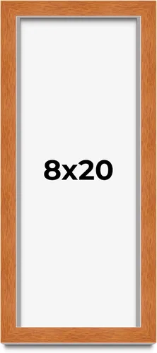 Vista 201 de Marco de 3 x 3 pulgadas de madera maciza de nuez y miel marrón con plexiglás acrílico UV, respaldo de tablero de espuma y accesorios para colgar
