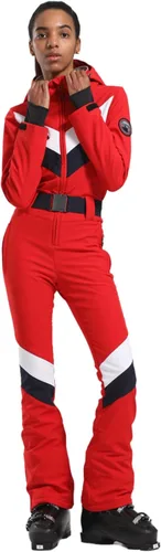 Vista 23 de GSOU SNOW Traje de esquí para mujer, traje de nieve delgado de una pieza, chaqueta de nieve, impermeable, resistente al viento, deportes al aire