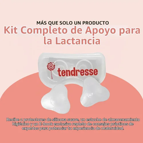 Vista 8 de Tendresse - Protector de pezón de silicona de 0.98 pulgadas para amamantar, alivio del dolor para pezones doloridos, protector de lactancia suave