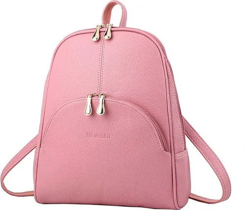 Vista 19 de Nevenka mochila informal estilo cartera de imitación cuero con cierre para mujer