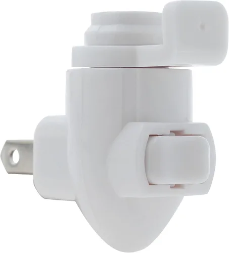 Vista 2 de Módulo de luz nocturna enchufable, plástico blanco, ideal para hacer tus propias luces nocturnas decorativas, paquete de 10