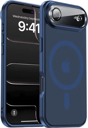 Vista 65 de Funda magnética para iPhone Air con protector de lente de cámara, protección grado militar de 10 pies, compatible con funda MagSafe Slim para iPhone