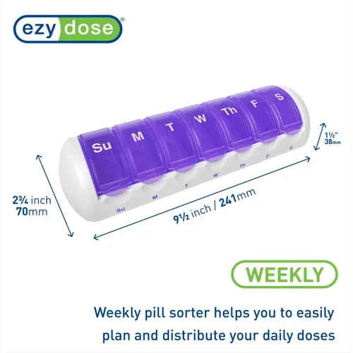 Vista 2 de Ezy Dose, 67049, Semanal, paquete de de 1, Anaranjado, 1, 1